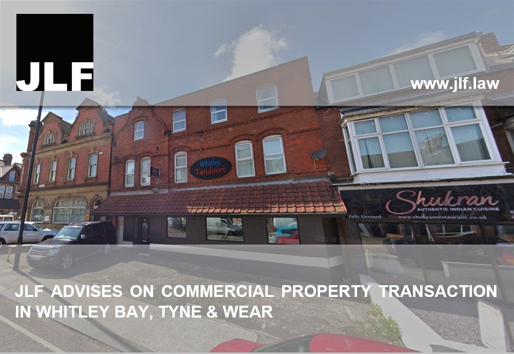 Completion on commercial property transaction in Whitley Bay, Tyne